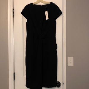 Ann Taylor black short sleeve dress